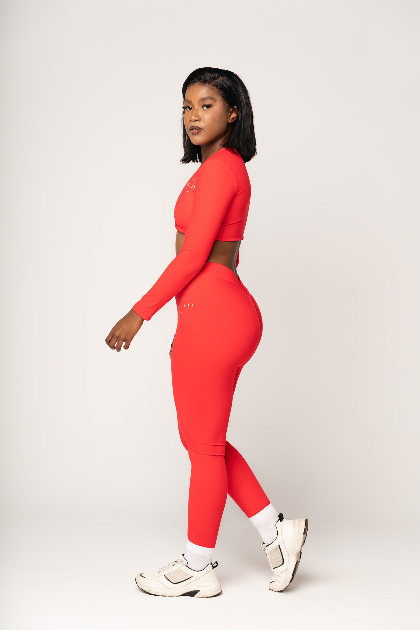 Long-Sleeve Crop + High-Waist Sculpt Set