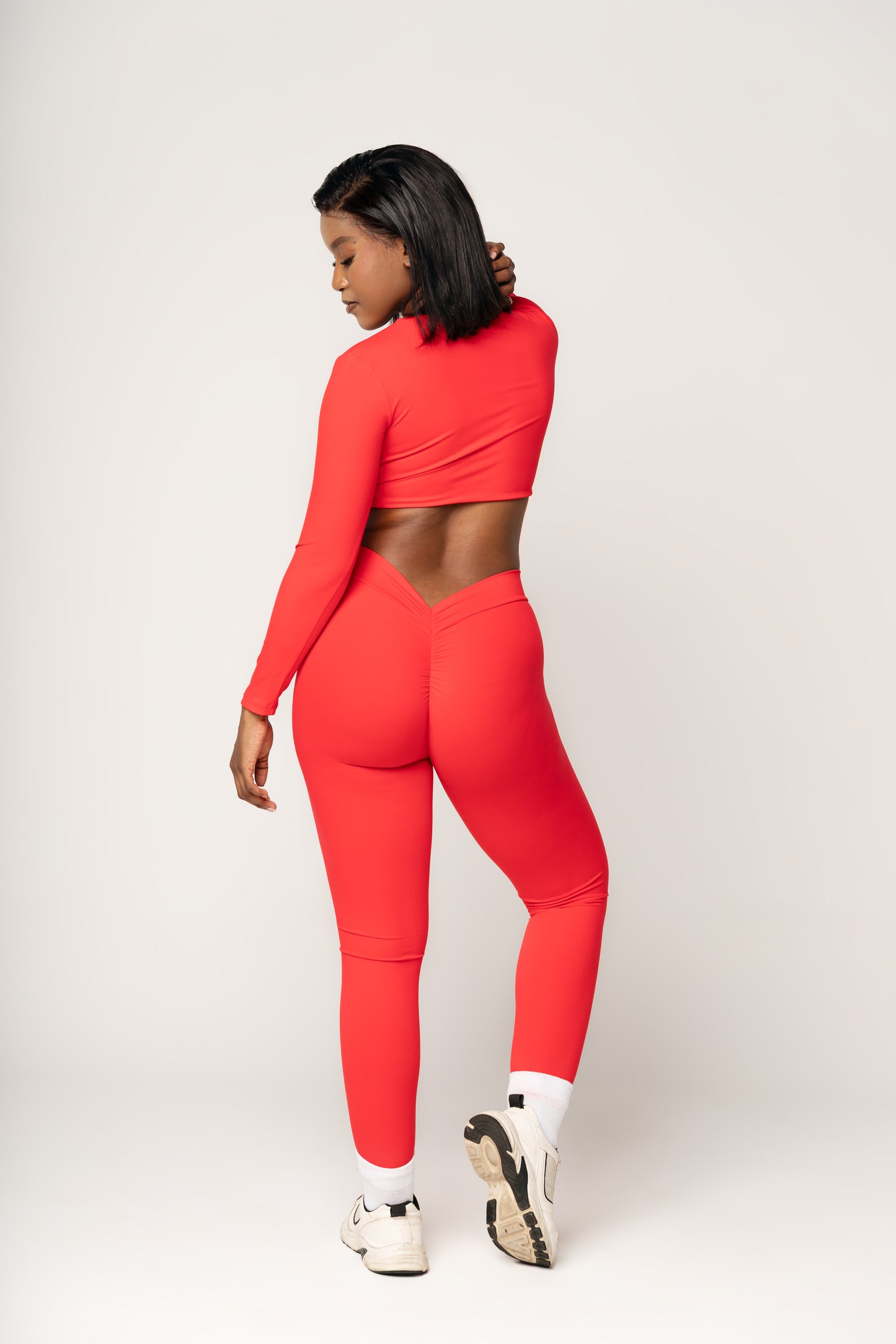 Long-Sleeve Crop + High-Waist Sculpt Set